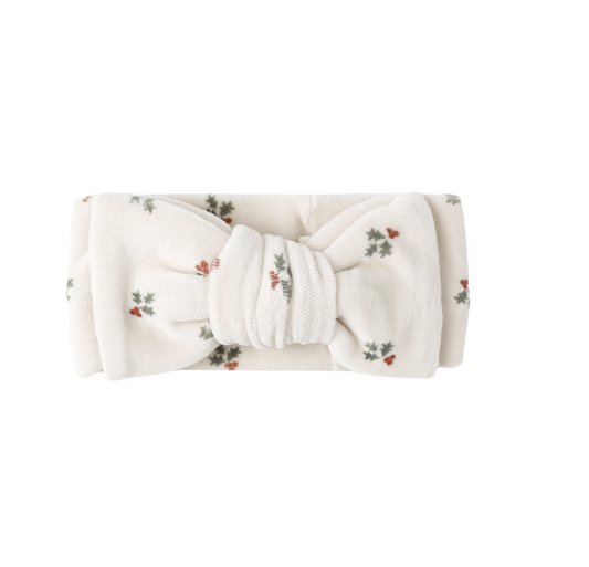 Velour Bow Headband