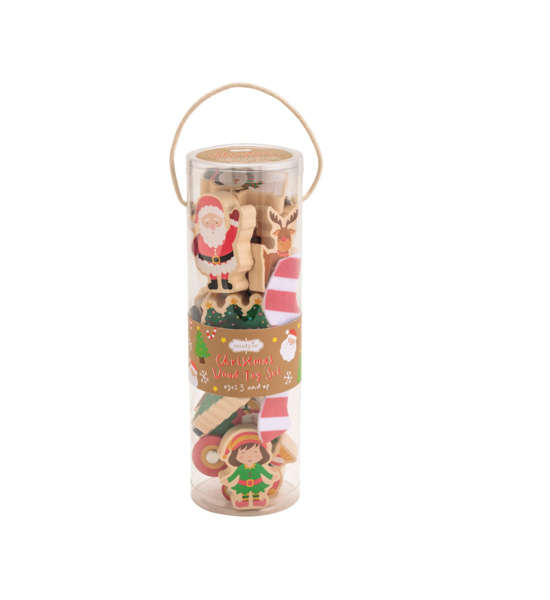 Christmas North Pole Wood Toy Set