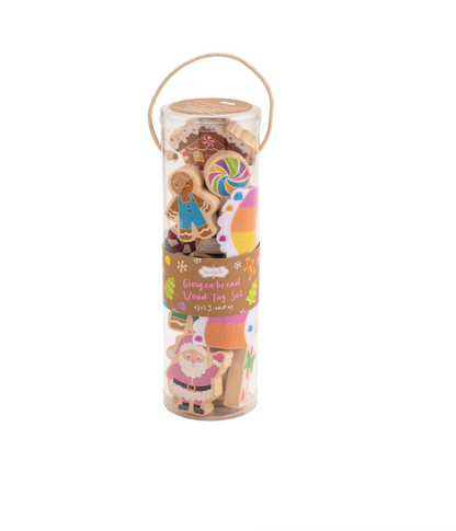 Gingerbread Wood Toy Set