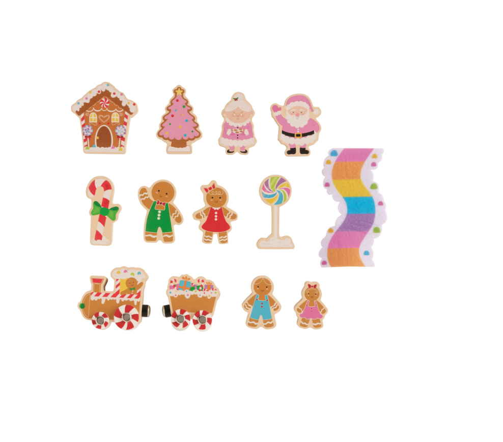 Gingerbread Wood Toy Set