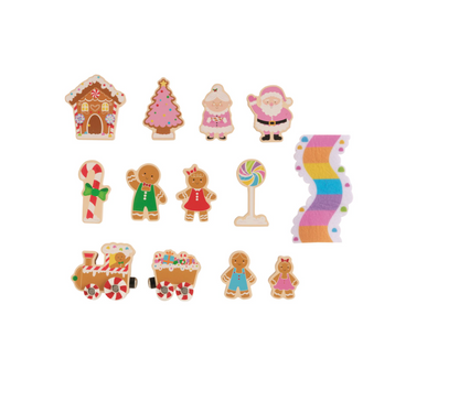 Gingerbread Wood Toy Set