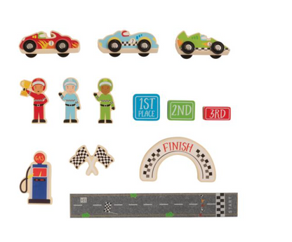 Racecar Wood Toy Set