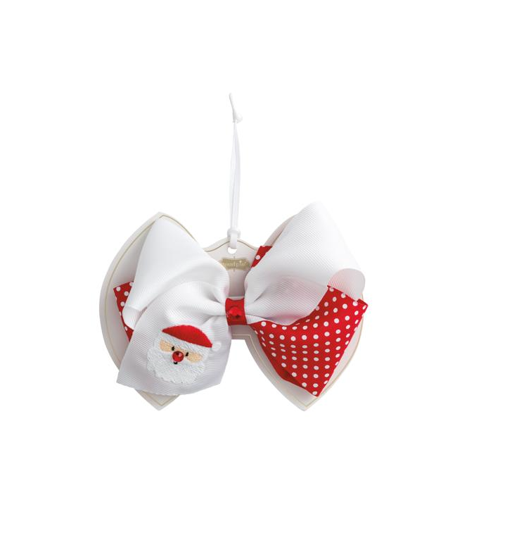 Christmas Embroidered Bows *FINAL SALE*