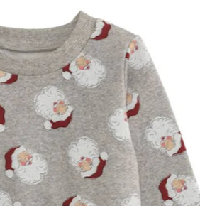 Gray Santa Jogger Set *FINAL SALE*