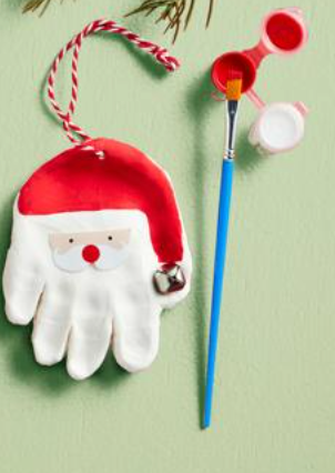 Santa Hand Print Ornament Kit *FINAL SALE*