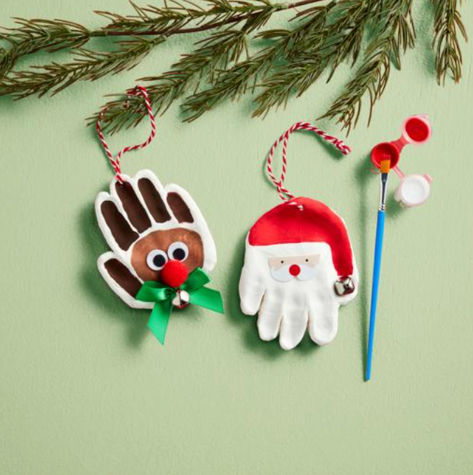 Santa Hand Print Ornament Kit *FINAL SALE*
