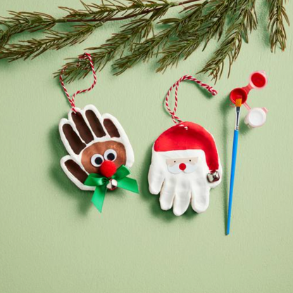 Santa Hand Print Ornament Kit *FINAL SALE*
