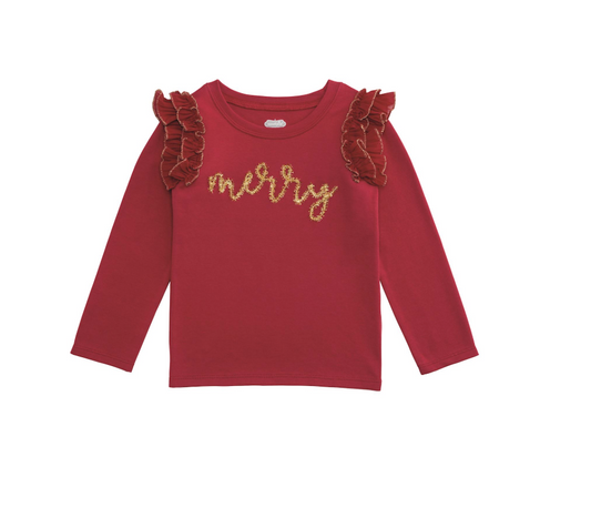 Red Merry Tinsel Tee *FINAL SALE*