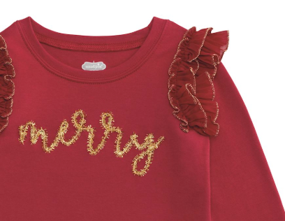 Red Merry Tinsel Tee *FINAL SALE*
