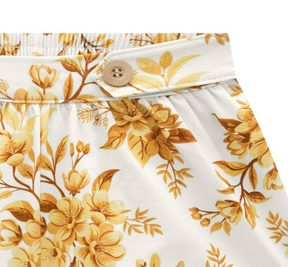 Golden Bloom Tank & Short Set