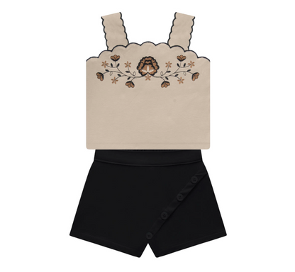 Heirloom Embroidered Tank & Skort Set