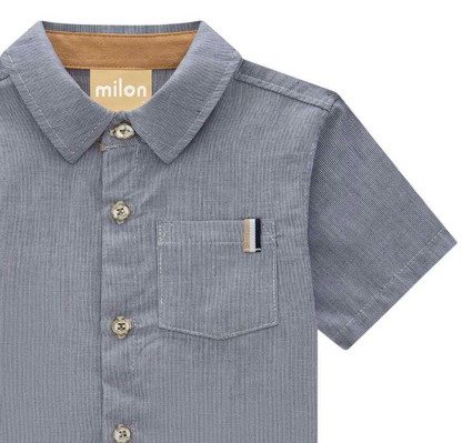 Harbor Stripe Button-Up & Belted Short Set