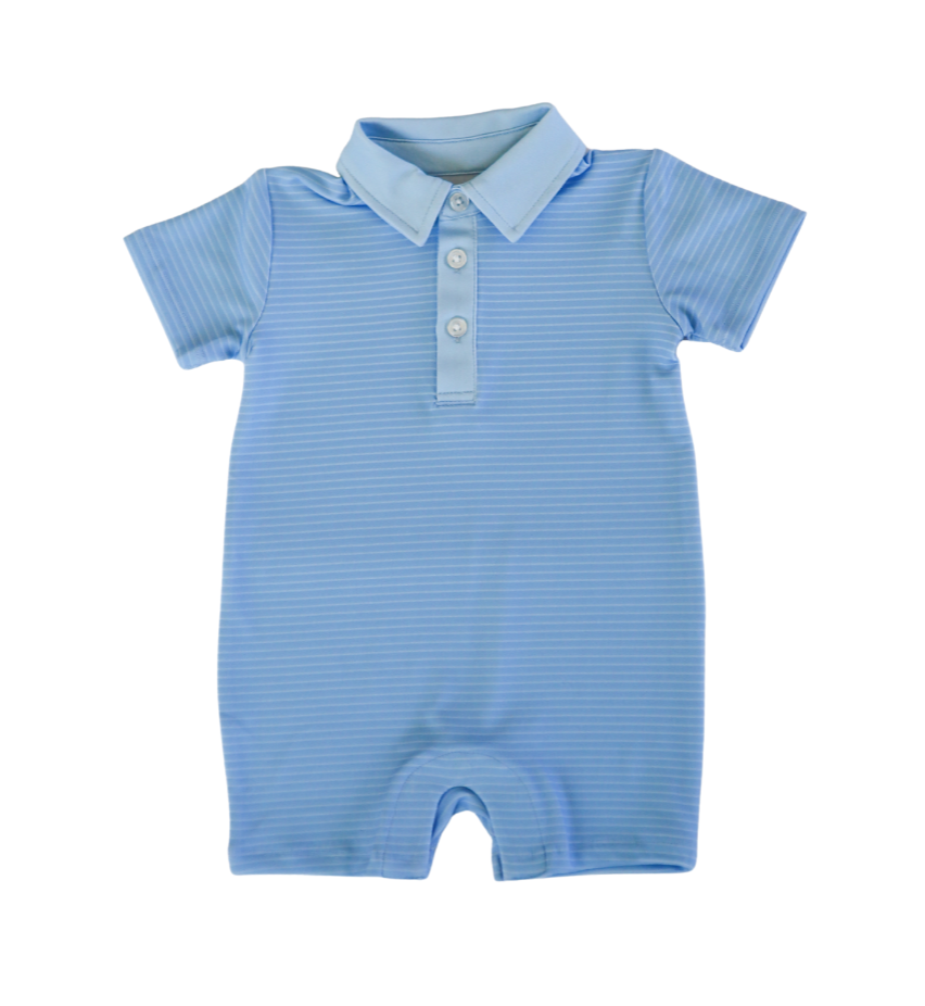 Trip Romper (Blue Stripe)
