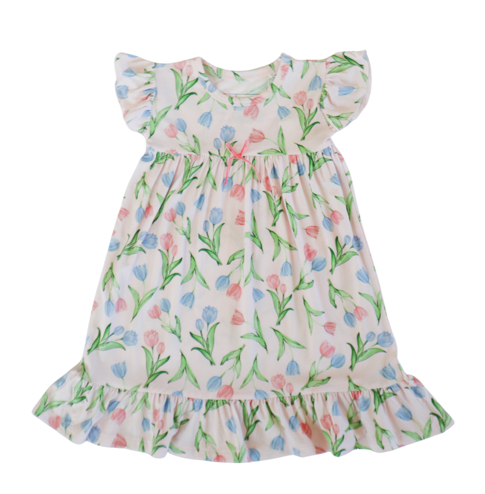 Ruffle Gown (Tulips)