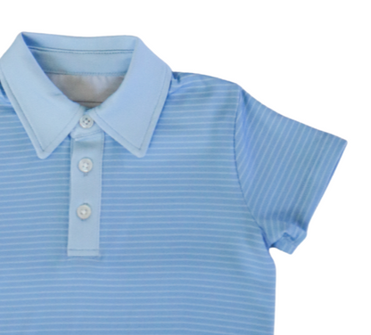 Trey Polo (Blue Stripe)