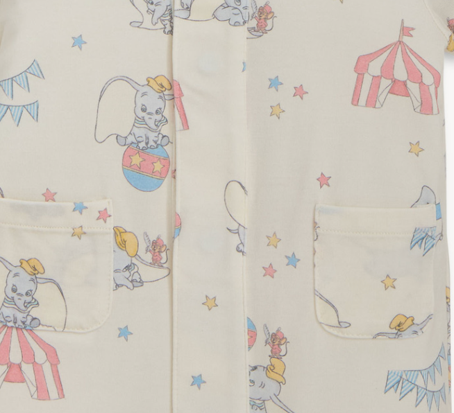 Dumbo Circus Modal Magnetic Short Romper