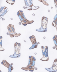 Cowboy Boots Collared Footie