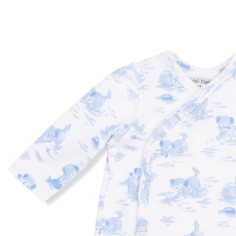 Blue Puppy Toile Take Home Set
