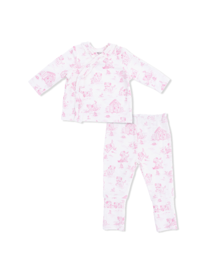 Pink Puppy Toile Take Home Set