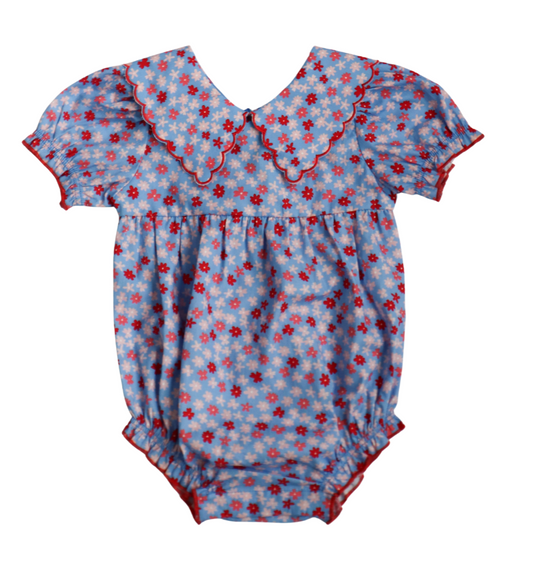 Conley Bubble (Blue Ditsy Floral)