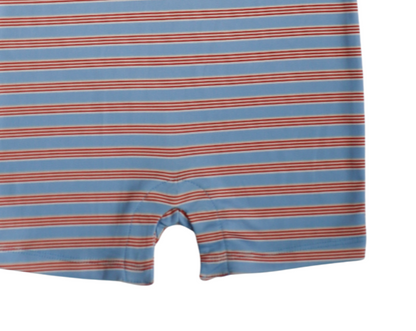Knox Romper (Red/Blue Stripe)