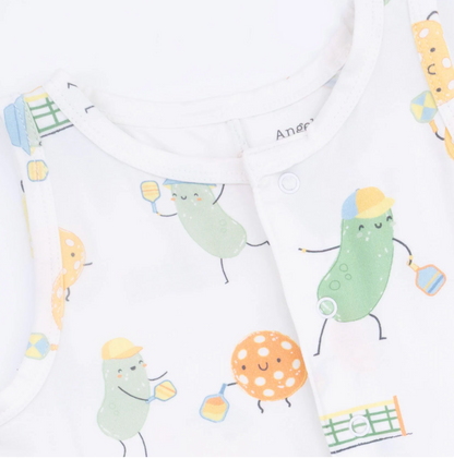Pickles Playing Pickleball - Sleeveless Shortie Romper