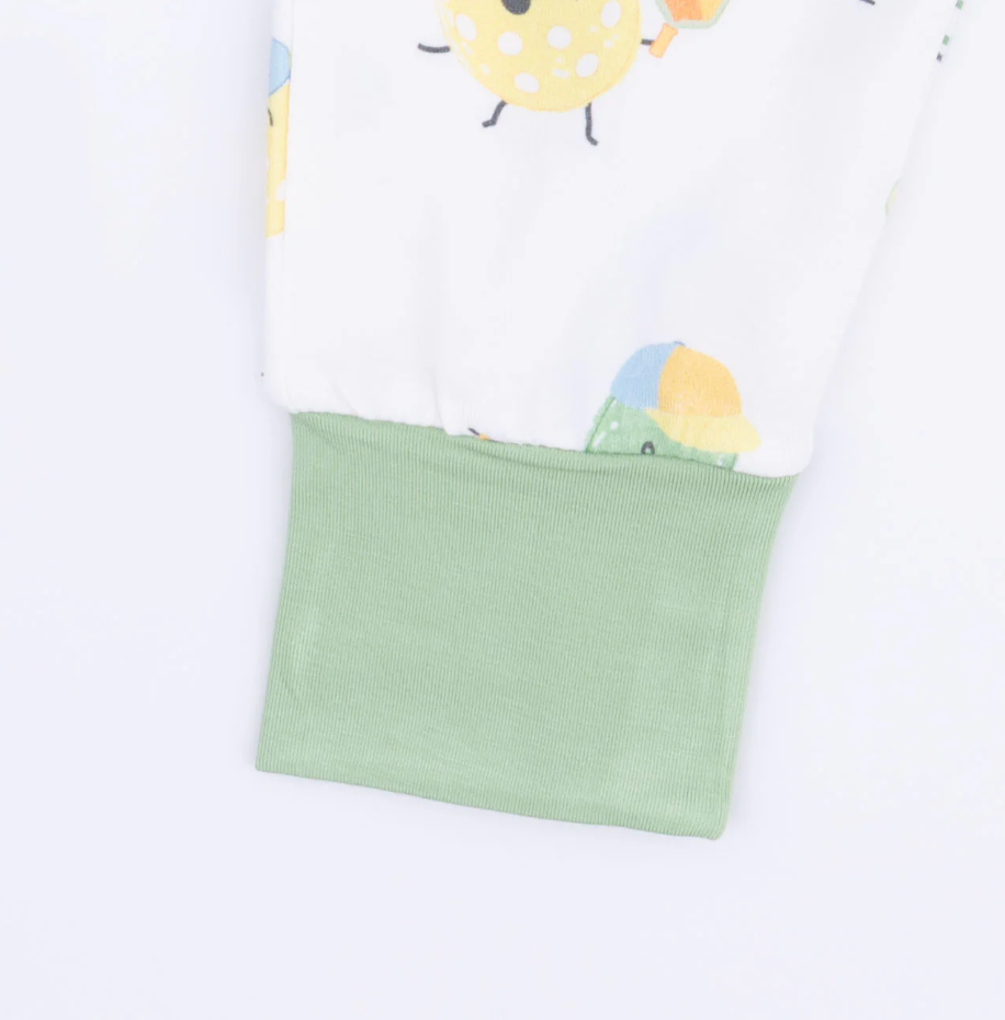 Pickles Playing Pickleball - Short Sleeve Loungewear Set