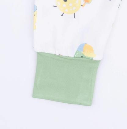 Pickles Playing Pickleball - Short Sleeve Loungewear Set