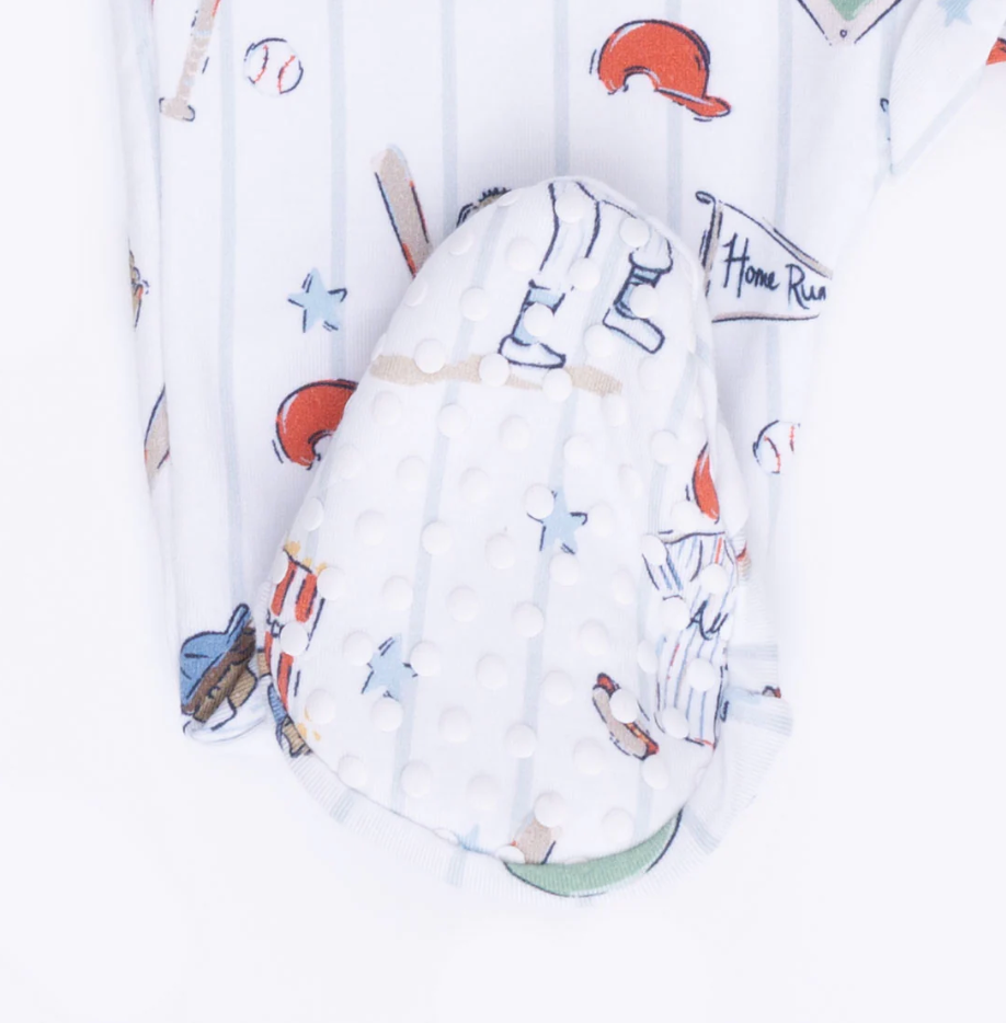 Home Run Baseball - 2 Way Zipper Footie
