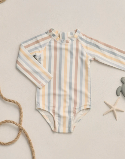 DELPHINE RASHGUARD ONE-PIECE VALENCIA STRIPE
