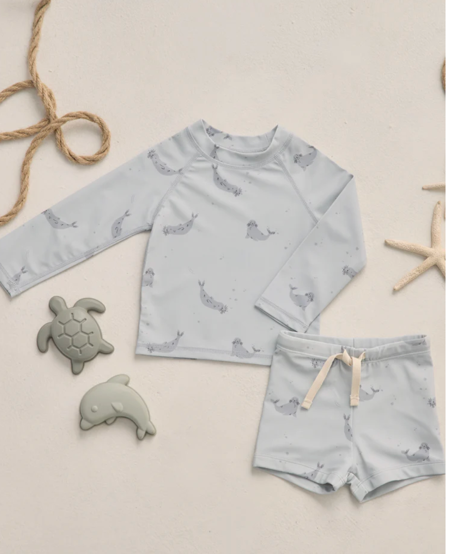 BOYS RASHGUARD SET SEALS