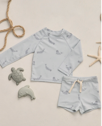 BOYS RASHGUARD SET SEALS