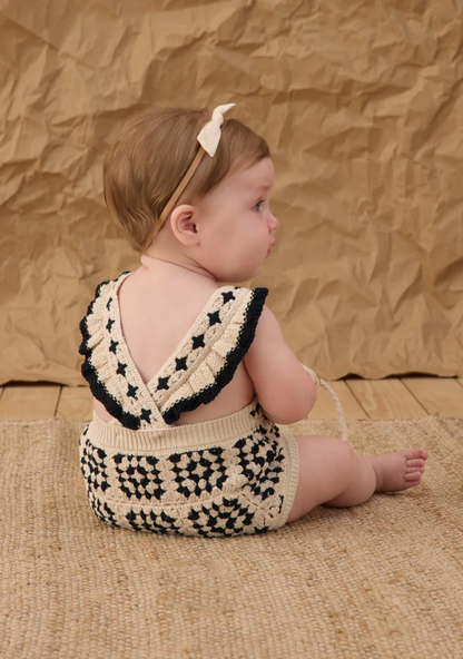 CROCHET ROMPER ABSTRACT