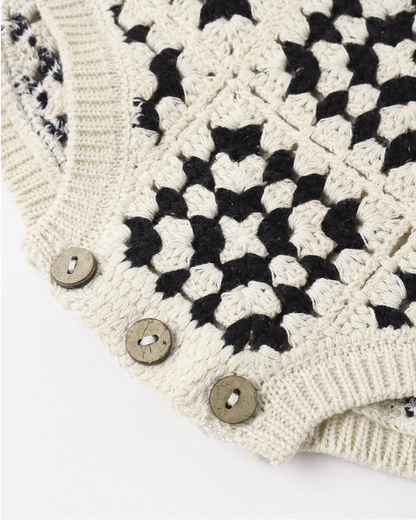 CROCHET ROMPER ABSTRACT