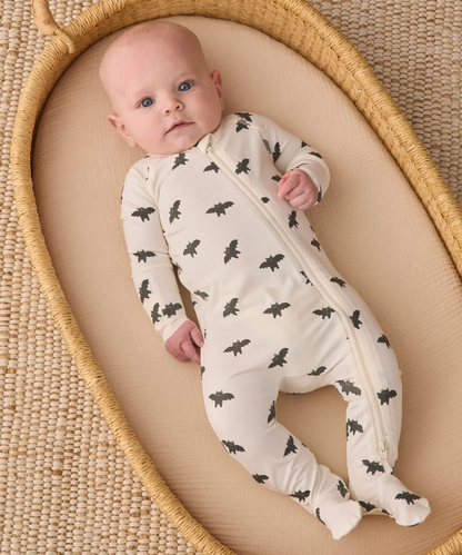 BAMBOO ZIP FOOTIE (BATS)