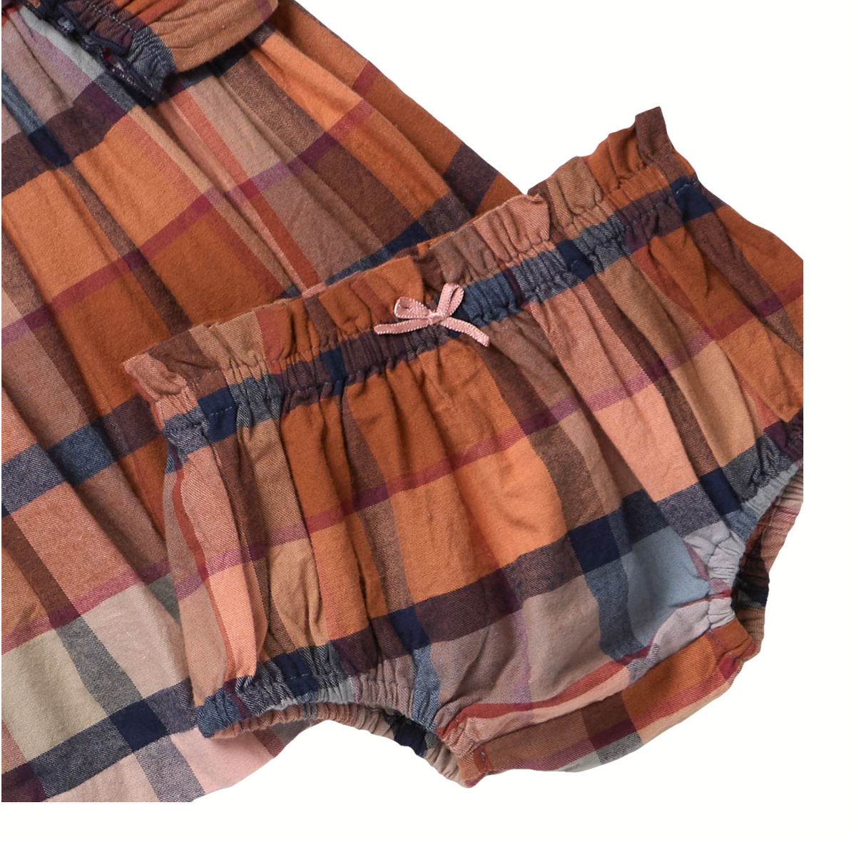 BABY GIRLS MAE DRESS (HAYRIDE PLAID)