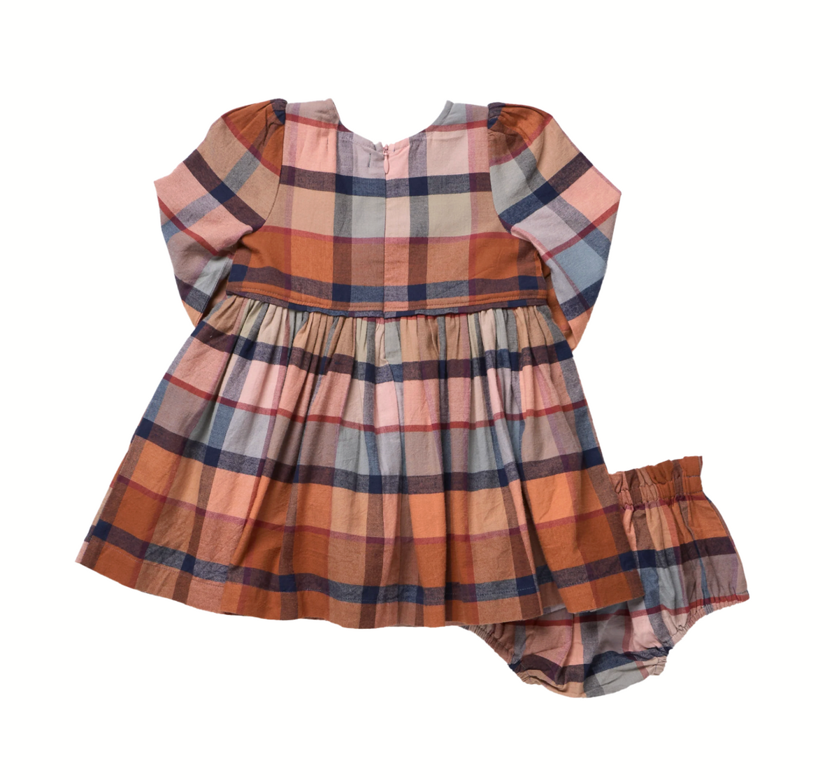 BABY GIRLS MAE DRESS (HAYRIDE PLAID)