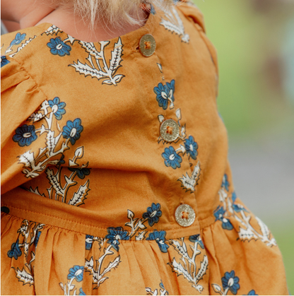 BABY GIRLS BROOKE DRESS SET (HARVEST DEWDROP)