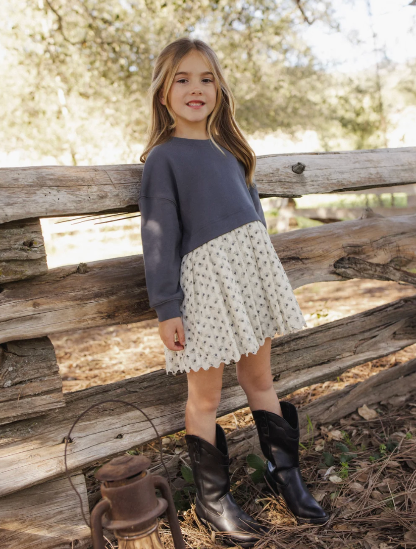 SWEATSHIRT DRESS (VINTAGE FLEUR)