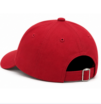 Red Football Baseball Hat