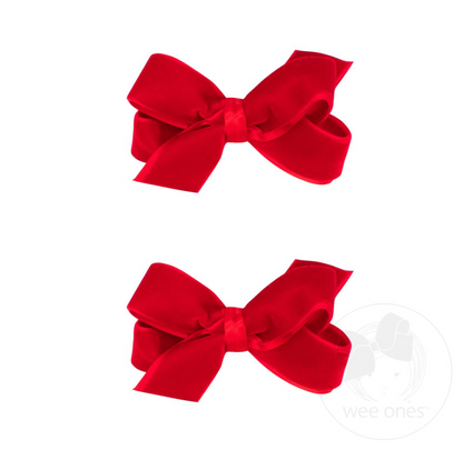 Mini Velvet Bow Pair