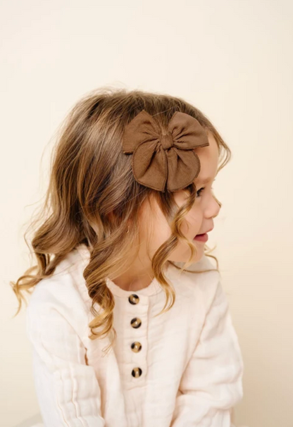 Heirloom Bow Pigtail Set