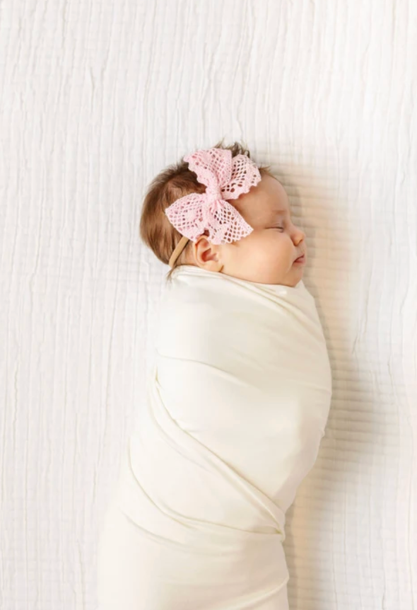 Lace Crochet Bow Nylon Headband