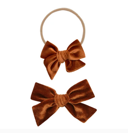 Velvet Bow Headband