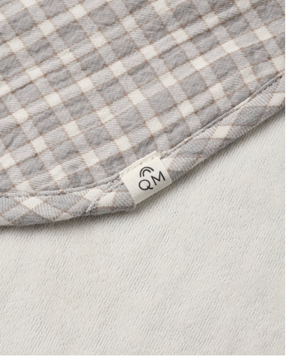 BURP CLOTH, 2 PACK (WINTER BERRY, BLUE GINGHAM)
