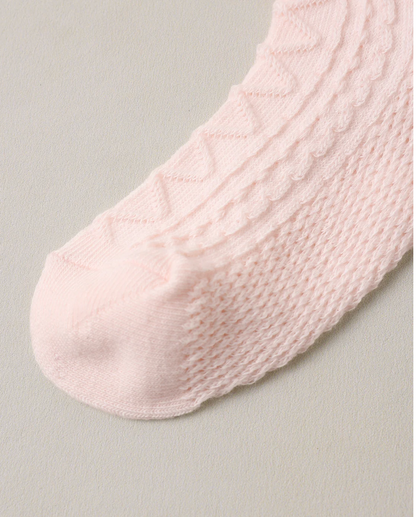 RUFFLE SOCKS (BLACK, BLUSH)