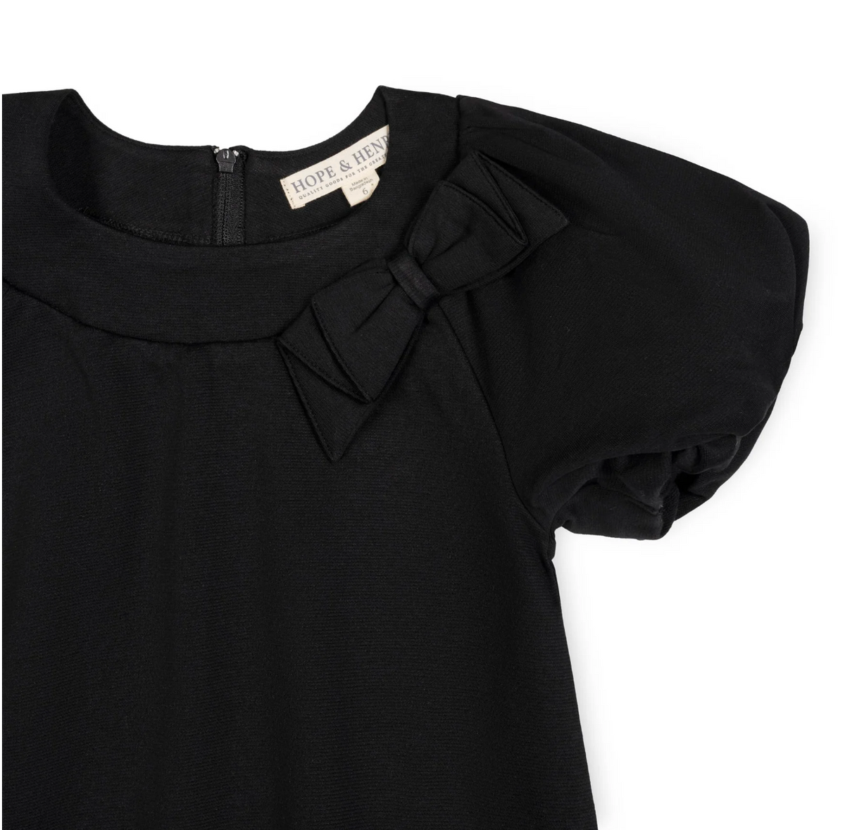 BUBBLE SLEEVE PONTE DRESS