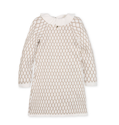 ORGANIC RUFFLE COLLAR SWEATER DRESS