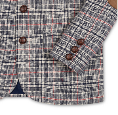 ORGANIC BRUSHED COTTON SUIT JACKET