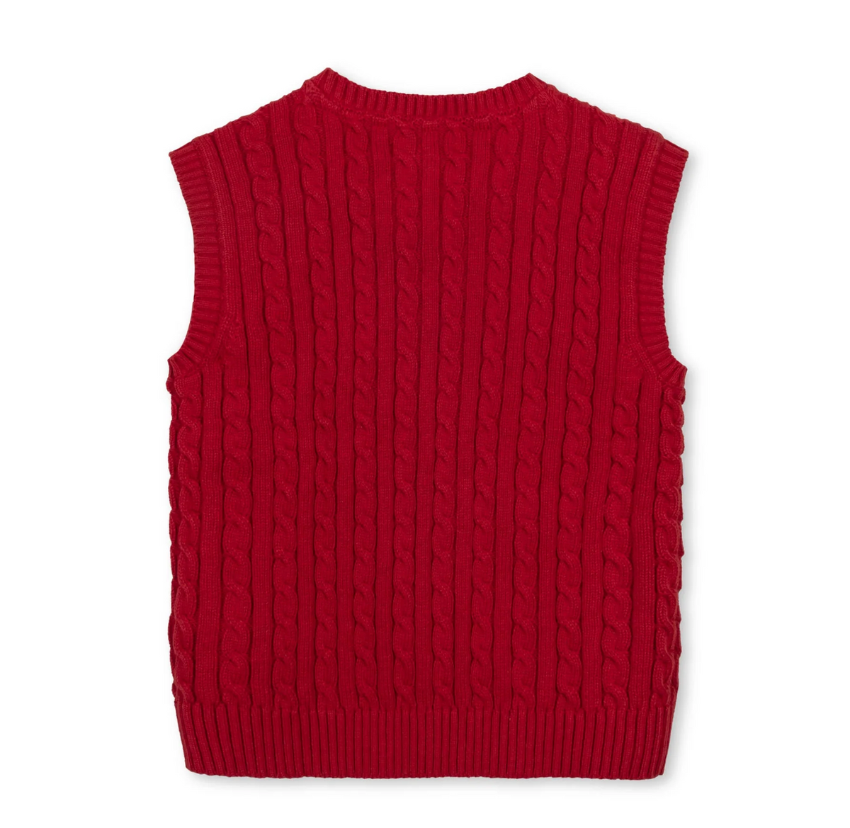 ORGANIC CABLE SWEATER VEST